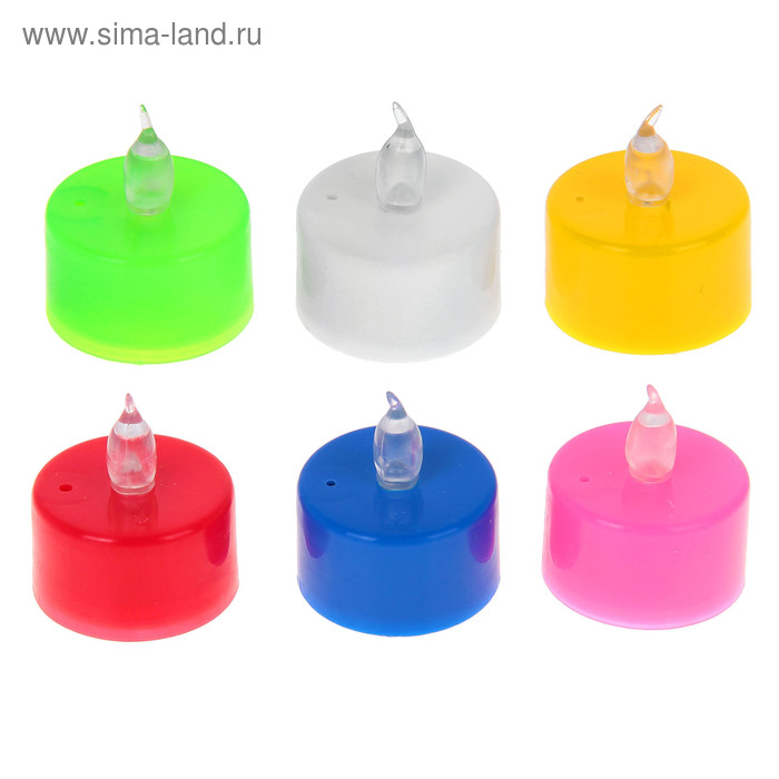 Свеча светодиодная «Романтика», горит разными цветами, цвета МИКС
Свеча светодиодная «Романтика», горит разными цветами, цвета МИКС
