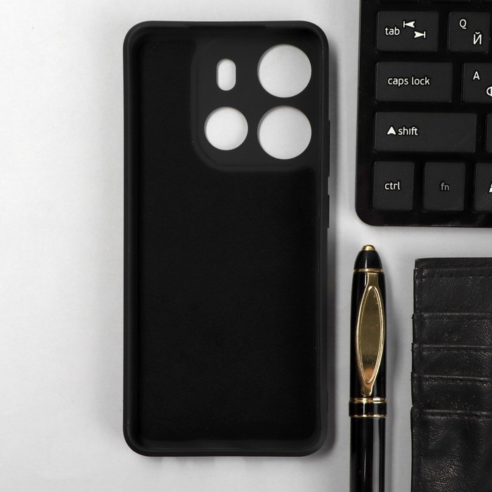 фото Чехол ibox case, для телефона tecno spark go (2023), силиконовый, черный