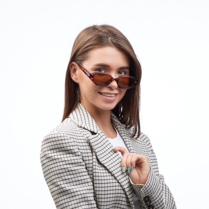 фото Очки солнцезащитные "onesun", uv 400, дужка 14.5 см, ширина 14.5 см, линза 3.2 х 5 см