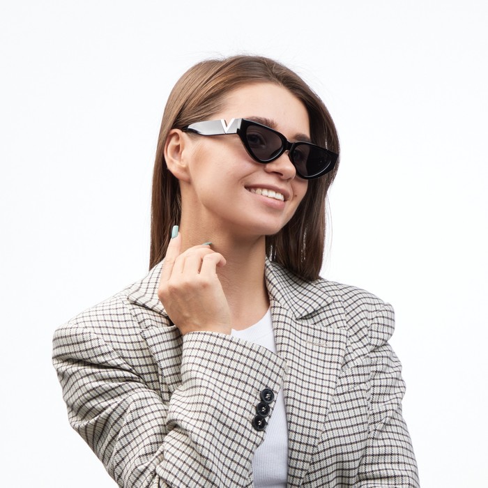 фото Очки солнцезащитные "onesun", uv 400, дужка 14.5 см, ширина 14.7 см, линза 3.2 х 5.5 см