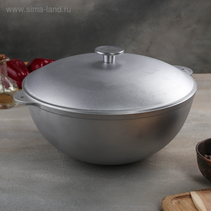 Казан, 6 л, с крышкой и ручками
Казан, 6 л, с крышкой и ручками