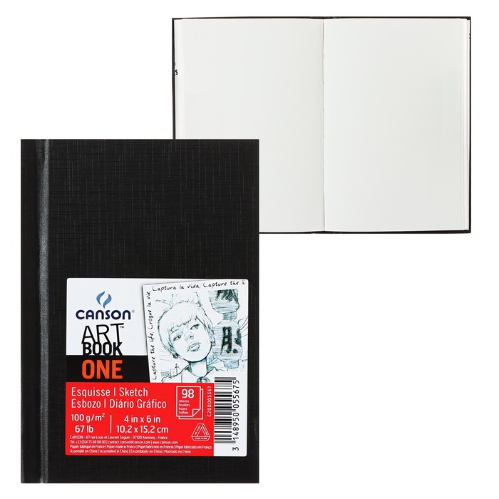 Блокнот в твердой обложке для зарисовок CANSON Art Book One, 10.2 х 15.2 см, 100 листов, 100 г/м2
Блокнот в твердой обложке для зарисовок CANSON Art Book One, 10.2 х 15.2 см, 100 листов, 100 г/м2