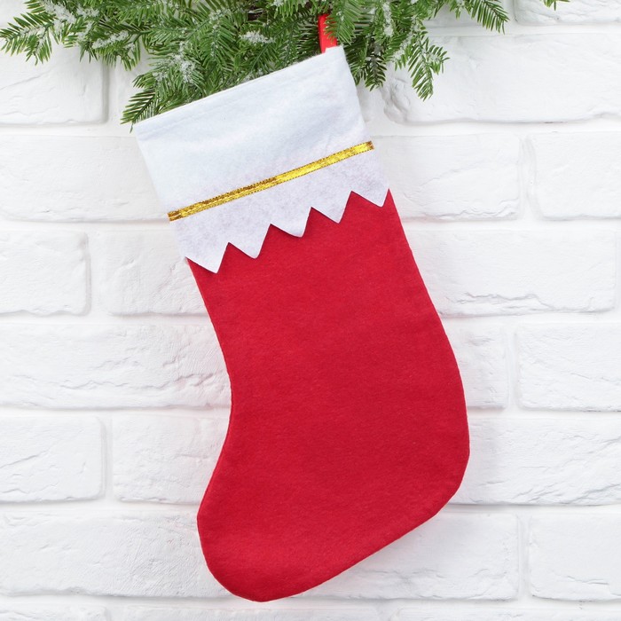фото Мешок - носок для подарков «лучший подарочек» зимнее волшебство