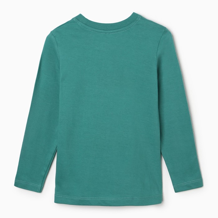 фото Лонгслив для мальчика, цвет зелёный, рост 86 см bella veza