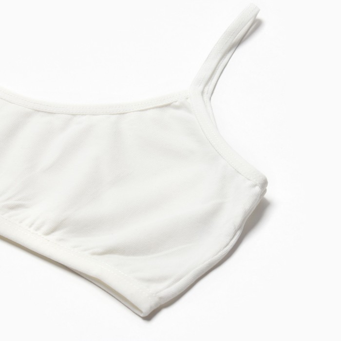 фото Топ для девочки, цвет кремовый, рост 134-140 см doness