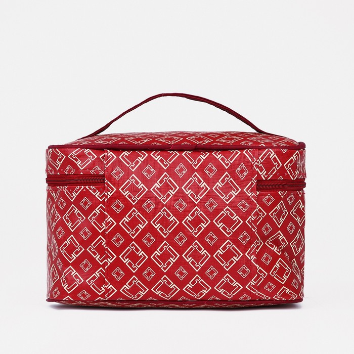 фото Косметичка на молнии, цвет бордовый