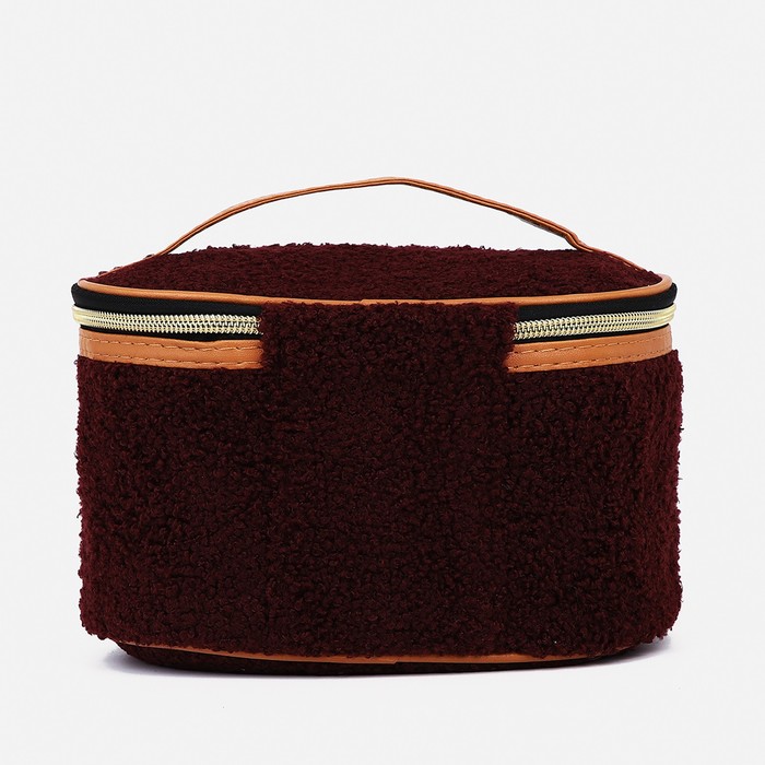 фото Косметичка на молнии, с подкладом, цвет фиолетовый