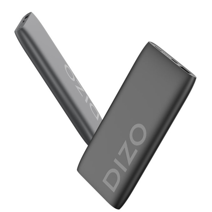 Внешний аккумулятор DIZO DP2281, 10000 мАч, USB, 2.1 А, LED индикатор, защита, серый
Внешний аккумулятор DIZO DP2281, 10000 мАч, USB, 2.1 А, LED индикатор, защита, серый