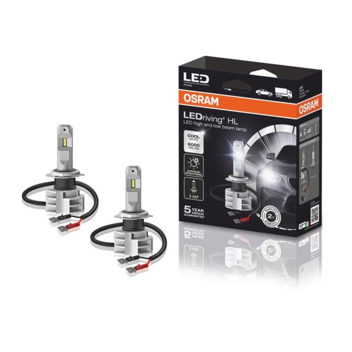 Лампа Osram H7 12/24V-LED (PX26d) 6000K 14W LEDriving HL 2 Generation, 2 шт, 67210CW
Лампа Osram H7 12/24V-LED (PX26d) 6000K 14W LEDriving HL 2 Generation, 2 шт, 67210CW