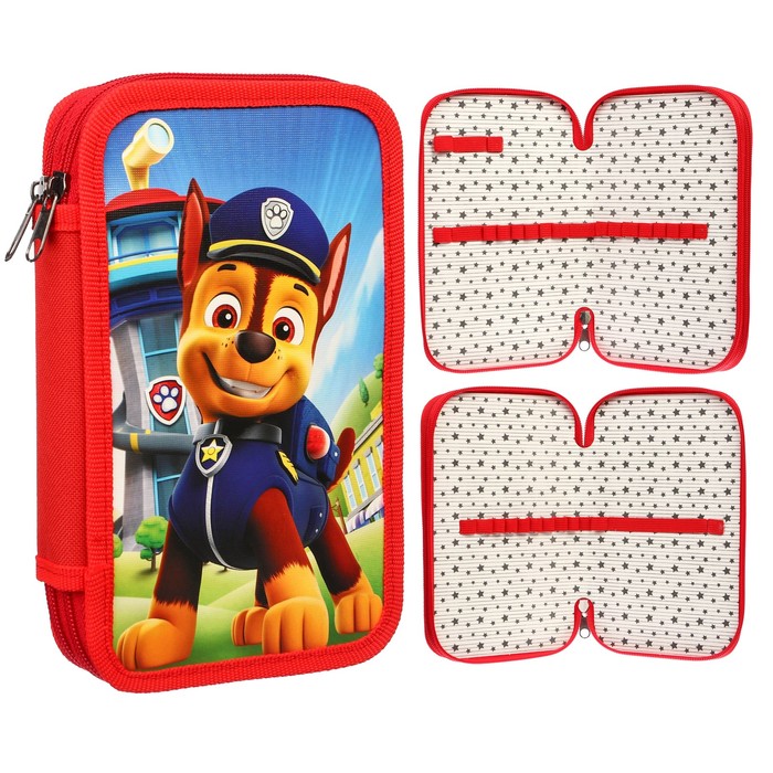 фото Пенал 2 секции,125х205х40 мм, ламинированный картон, щенячий патруль paw patrol