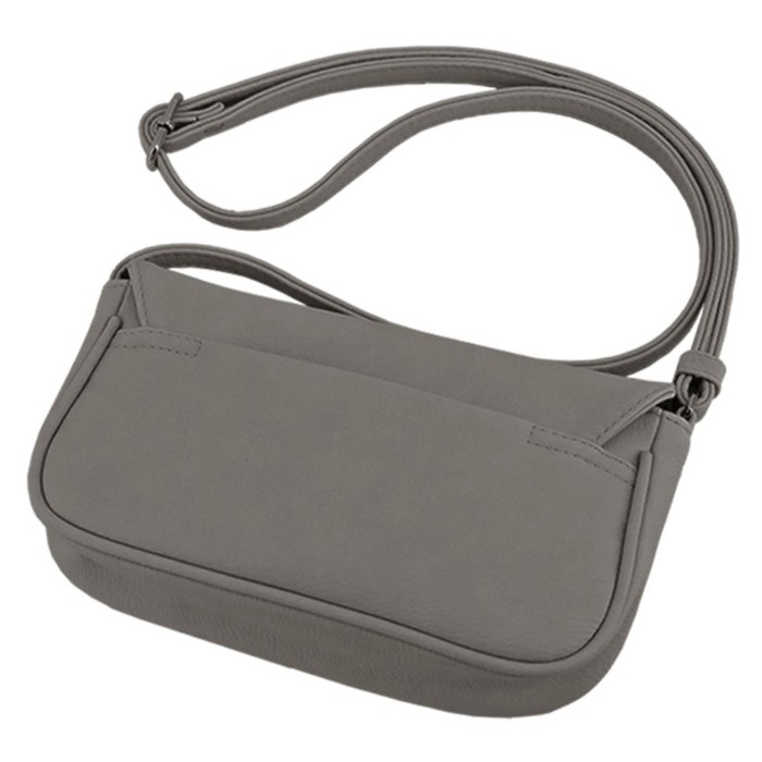 фото Сумка женская в2772-24110, цвет серый, искусственная кожа, 20х6х11 см bagsland