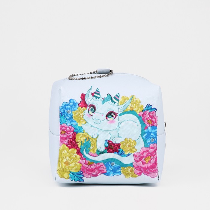 фото Косметичка на молнии, цвет зеленый