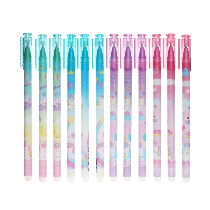 Ручка гелевая со стираемыми чернилами, стержень синий, корпус "Единорог", МИКС
Ручка гелевая со стираемыми чернилами, стержень синий, корпус "Единорог", МИКС