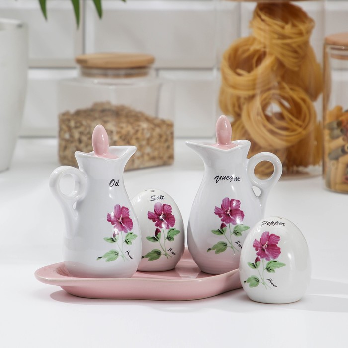 Набор для специй «Фиалка», 4 предмета на подставке
Набор для специй «Фиалка», 4 предмета на подставке