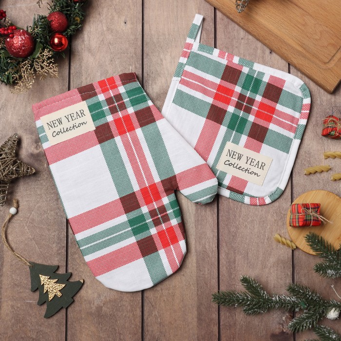 Набор кух. Этель Нoliday decoration: варежка 20х27 см, прихватка 19х19 см, репс, 100% хл
Набор кух. Этель Нoliday decoration: варежка 20х27 см, прихватка 19х19 см, репс, 100% хл
