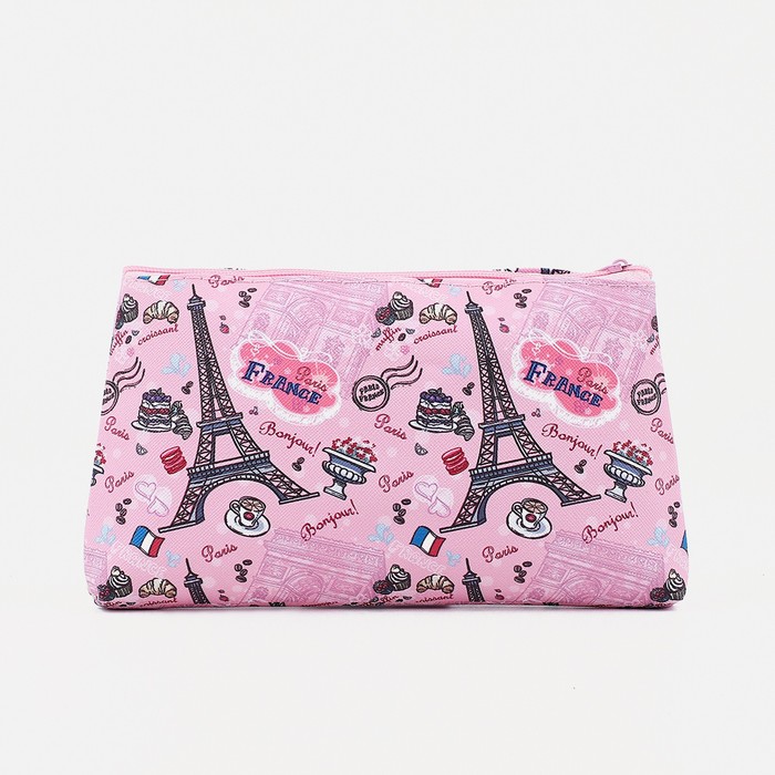 фото Косметичка на молнии, цвет розовый