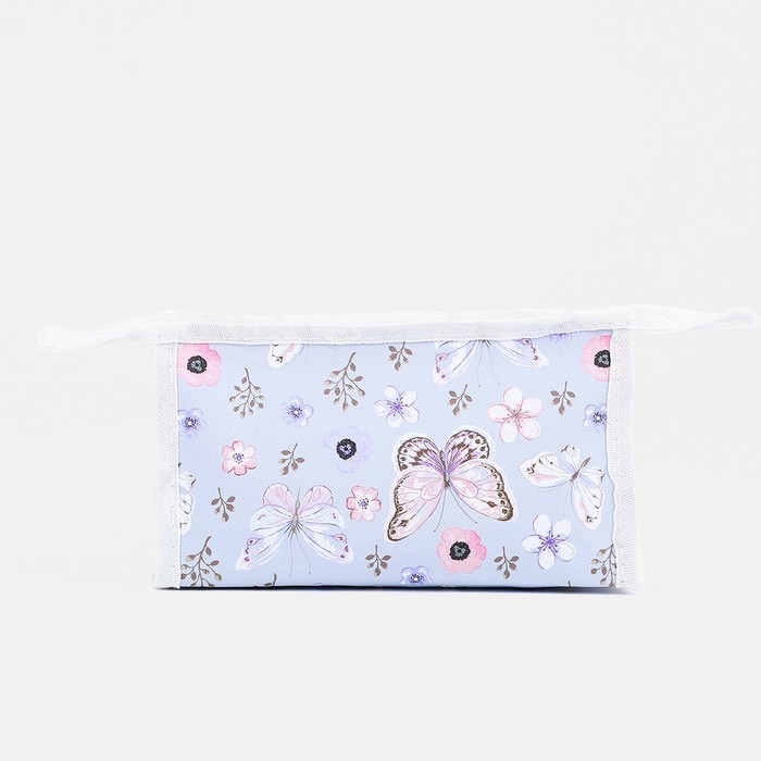 фото Косметичка на молнии, цвет сиреневый