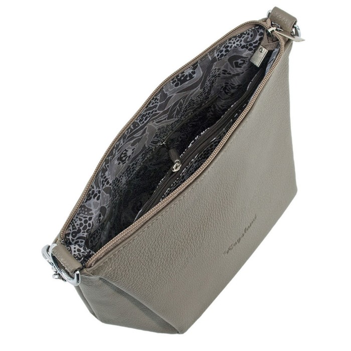 фото Сумка женская в2787-24110, цвет темно-бежевый, искусственная кожа, 19х10х23 см bagsland