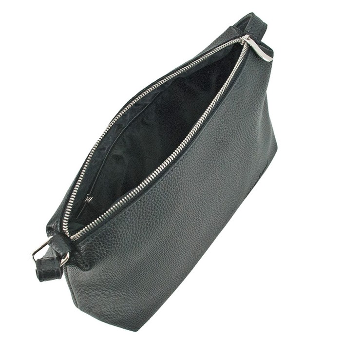 фото Сумка женская в2793-00140, цвет черный, натуральная кожа, 25х9х17 см bagsland