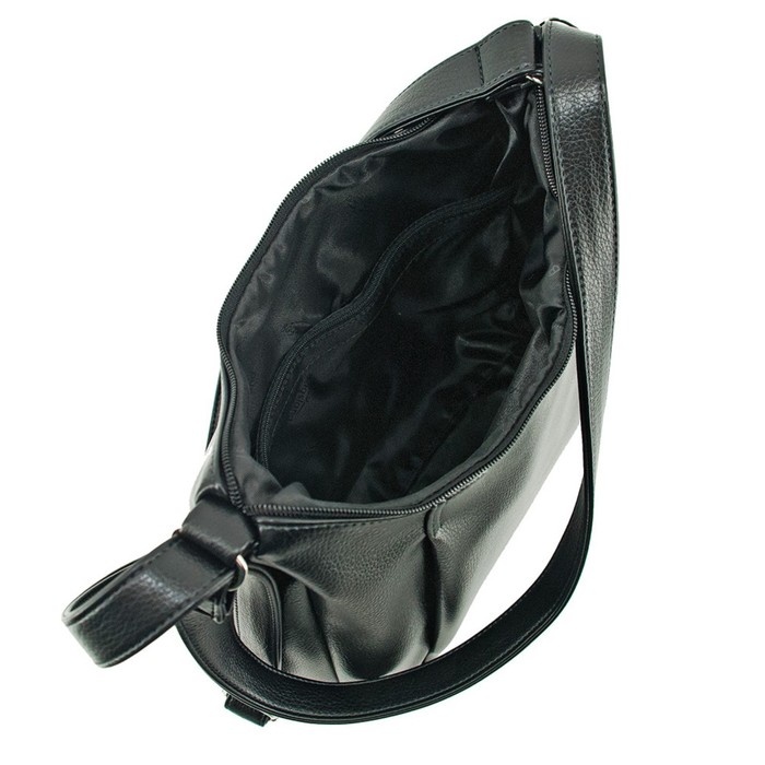 фото Сумка женская в2821-00110, цвет черный, искусственная кожа, 24х11х27 см bagsland