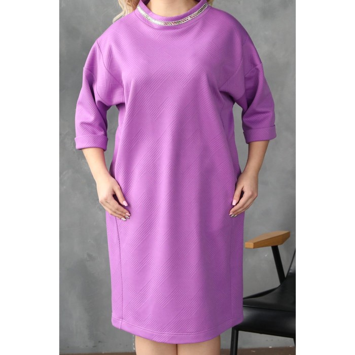 фото Платье женское, размер 56, цвет фиолетовый wisell