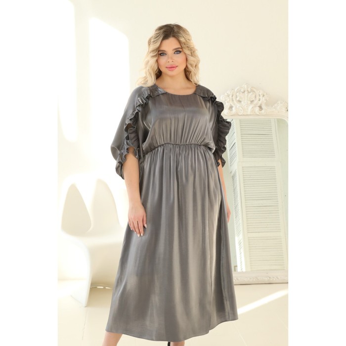 фото Платье женское, размер 54, цвет серый wisell