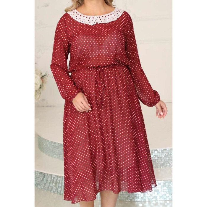 фото Платье женское, размер 52, цвет красный wisell