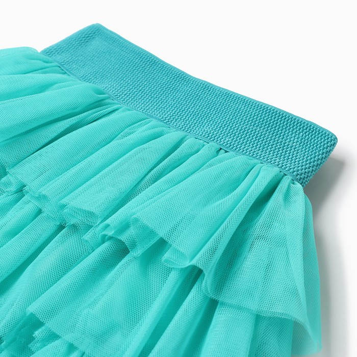 фото Юбка детская kaftan, р. 30(98-104 см), бирюзовый