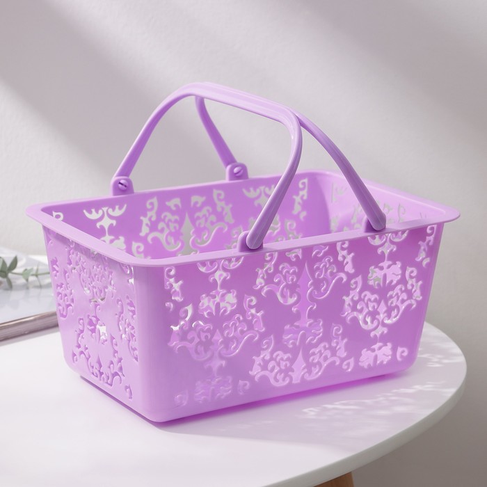 Корзина для хранения с ручками «Вензеля», 28×18,5×13 см, цвет МИКС
Корзина для хранения с ручками «Вензеля», 28×18,5×13 см, цвет МИКС
