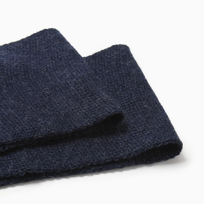 фото Шарф детский, цвет джинс, размер 110х14 см мегашапка