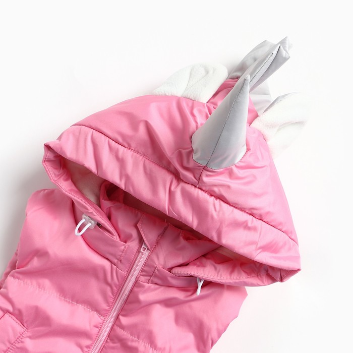 фото Жилет детский единорожка, цвет розовый/серый, рост 92 см моему малышу