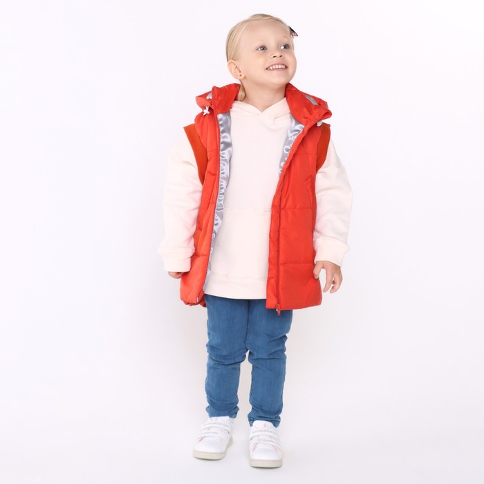 фото Жилет детский, цвет персик, рост 110 см моему малышу