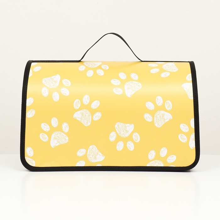 фото Сумка - переноска для животных "лапки", каркасная, 50 х 25 х 28 см