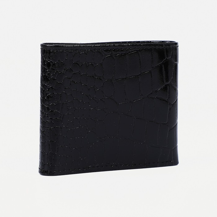 фото Кошелёк на кнопке, цвет чёрный