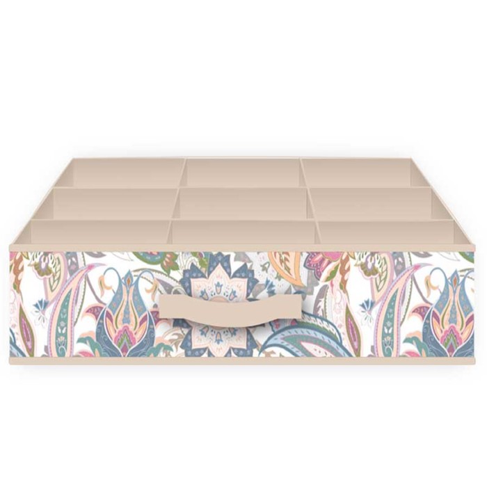 фото Органайзер для хранения hausmann paisley 35x27x9 см, бежевый
