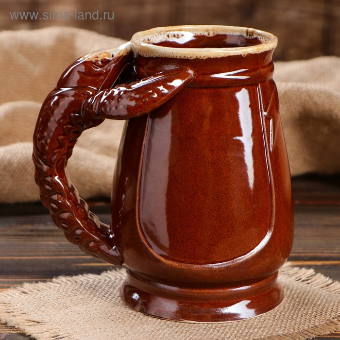 Бокал для пива "Евро Рак", коричневый, керамика, 1 л
Бокал для пива "Евро Рак", коричневый, керамика, 1 л