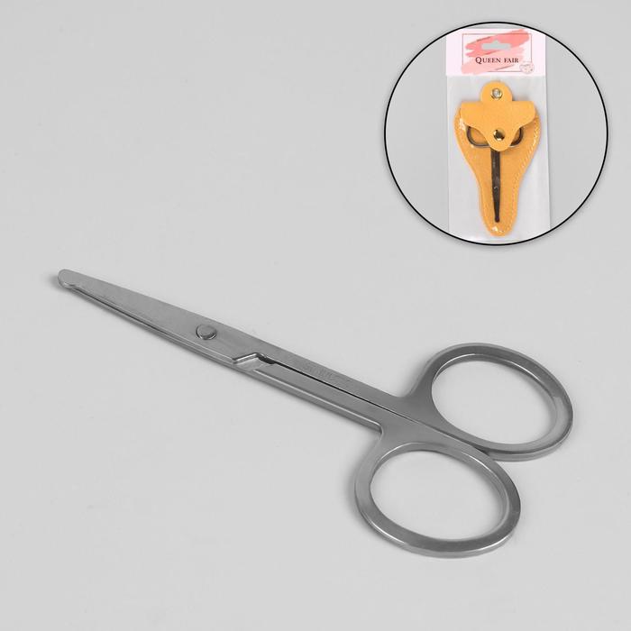 Ножницы безопасные, прямые, в чехле, 9 см, цвет серебристый
Ножницы безопасные, прямые, в чехле, 9 см, цвет серебристый