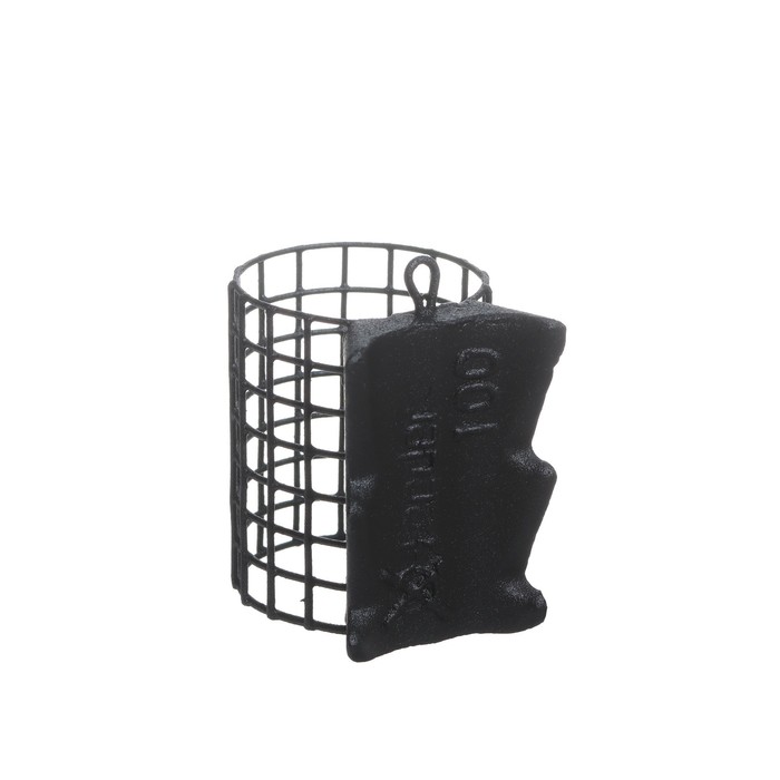 фото Груз-кормушка металлическая x-feeder me grip m grid, цвет matt black, 100 г, 40 мл