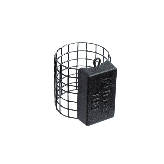 фото Груз-кормушка металлическая x-feeder me classic m grid, цвет matt black, 100 г, 35 мл