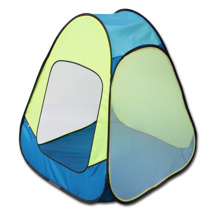 фото Палатка детская игровая «радужный домик» 75 × 75 × 90 см ,цвет голубой + лимон belon