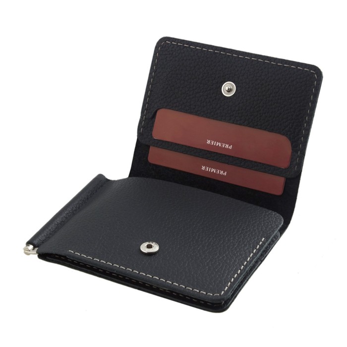 фото Z-907-25 портмоне с зажимом z-907,черный каскад матовый - 25 премьер