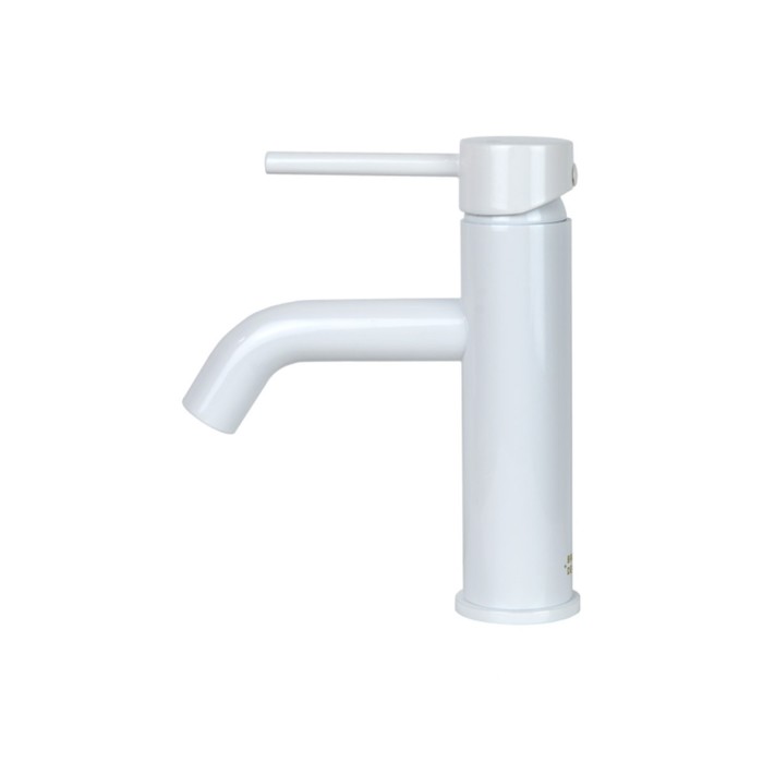 фото Смеситель для раковины bronze de luxe scandi 1451w, однорычажный, излив 116 мм, белый