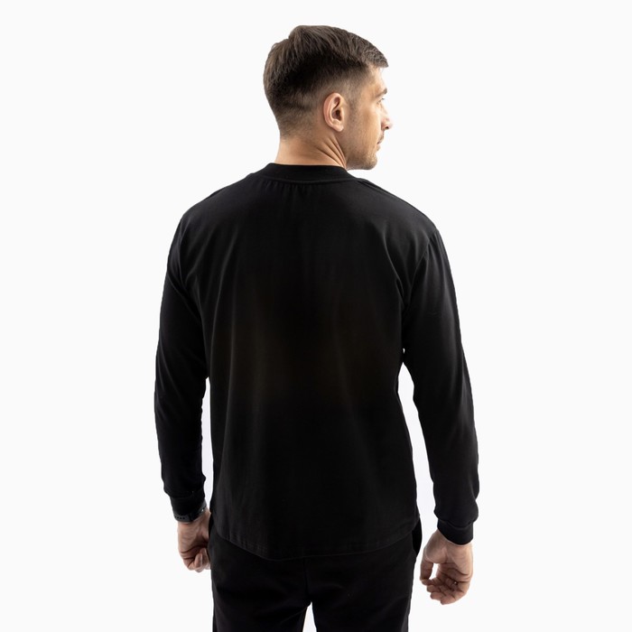 фото Лонгслив мужской, цвет чёрный, размер 58 basia