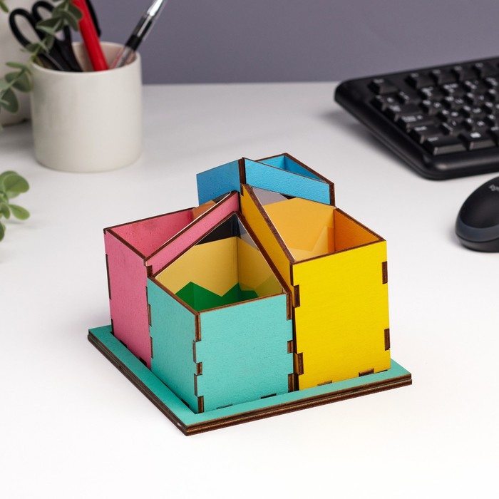 фото Органайзер для канцелярии "карандаши" 15,5х15,5х13,5 см дарим красиво