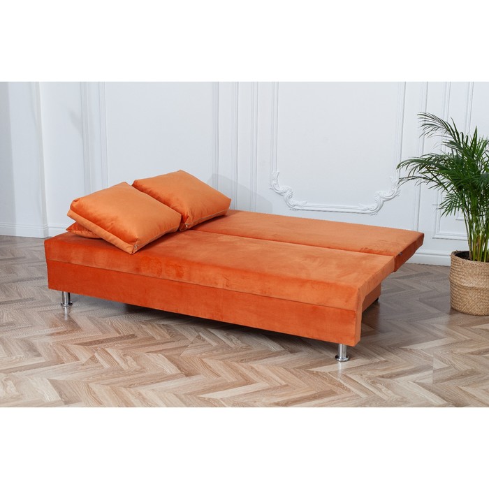 фото Диван-кровать «токио», механизм еврокнижка, велюр, цвет оранжевый city