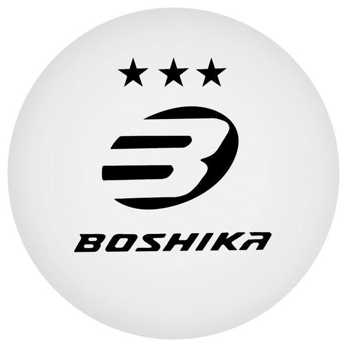 фото Набор мячей для настольного тенниса boshika expert 3*, d=40+ мм, 6 шт., цвет белый