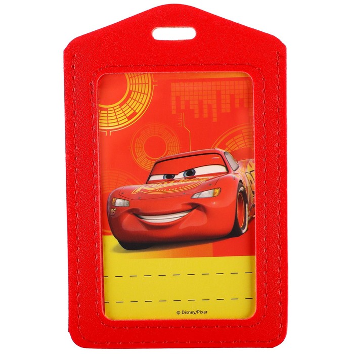 фото Чехол для бейджа, кожзам, тачки disney