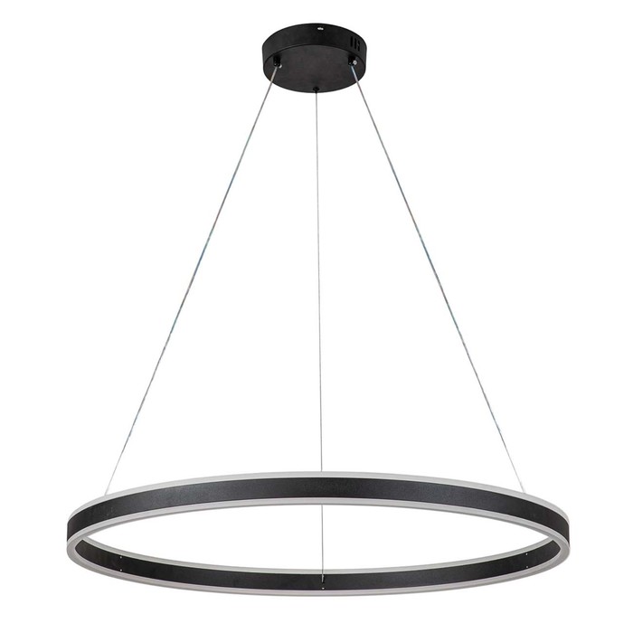 фото Светильник подвесной indigo, 14001/1p black. 1х123вт, led, 4680лм, 3000-5700к, пульт ик, 800х800х100/1240 мм, цвет белый