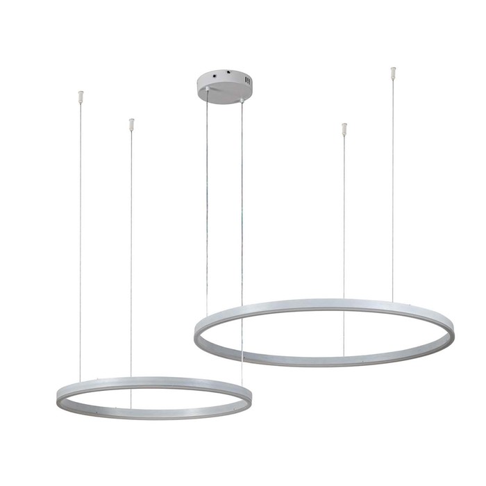 фото Светильник подвесной indigo, 14001/2p white. 2х105вт, led, 9000лм, 3000-5700к, пульт ик, 600/800х140х1240 мм, цвет белый