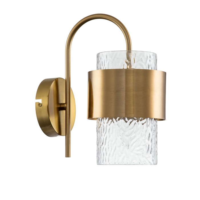 Бра Indigo, 12019/A/1W Brass. 1х40Вт, E14, 210х130х245 мм, цвет прозрачный с рельефом
Бра Indigo, 12019/A/1W Brass. 1х40Вт, E14, 210х130х245 мм, цвет прозрачный с рельефом